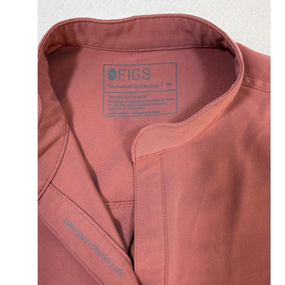 FIGS Rafaela Sleeveless Scrub Top M Clay Technical Collection Mandarin Collar